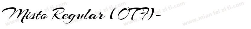 Misto Regular (OTF)字体转换